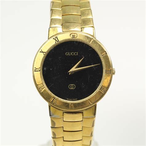 gold gucci watch mens